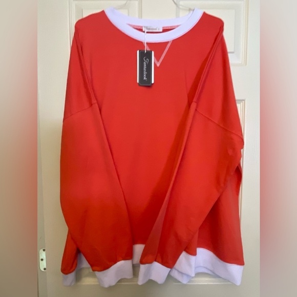 NWT-classic orange, white trim, cotton
Casual long sleeve sweatshirt super soft - Picture 7 of 11